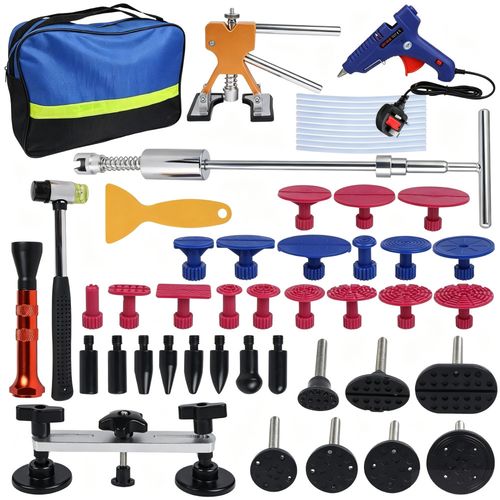 PDR Tools Car Paintless Kit Dent Puller Lifter Repair Removal Hail Tabs Glue Gun — image 4
