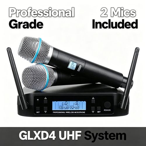 GLXD4 UHF Wireless Microphone System Beta58A Handheld UK Plug — image 4