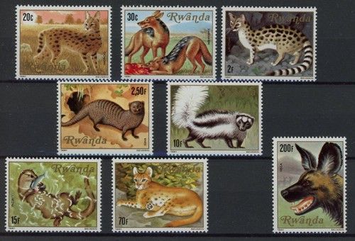 Rwanda 1981 : Wild Fauna - Good Set VF MNH Stamps - Catalog Value : 15€