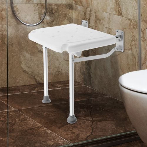 Folding Shower Seat for Wall Mount Bath Chair Shower Stool for Elderly Pregnant — image 2