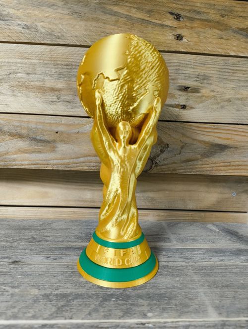 World Cup Trophy Replica Gold Football Soccer Award 24cm 3D Printed — image 1