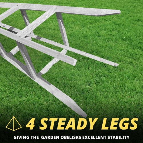 1.9m Garden Wooden Obelisk Pyramid Plant Support Trellis Climbing Frame Outdoor — image 10