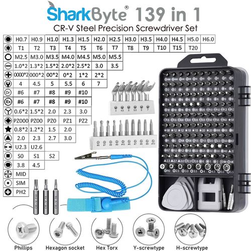 139 Pc Precision Magnetic Screwdriver Set Electronics PC Mobile Repair Tool Kit — image 2