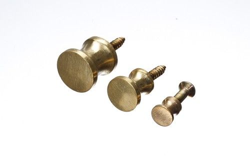 Small brass shutter knobs 