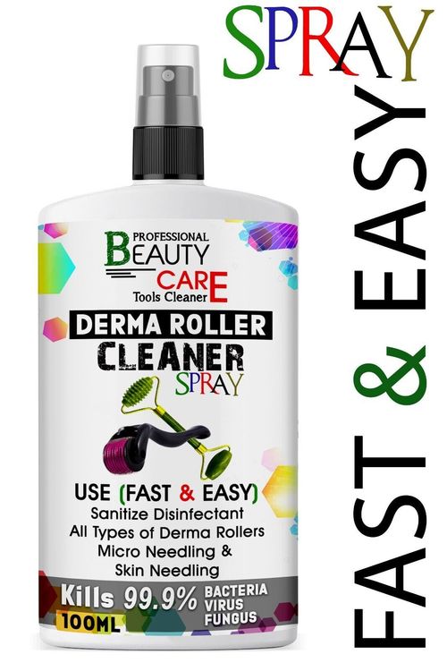 Derma Roller Cleaner Steriliser Tools Makeup Brush Surface Spray 100ML — image 1