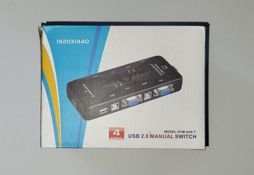 4 Port USB 2.0 Manual KVM switch (KVM-4UK-T)