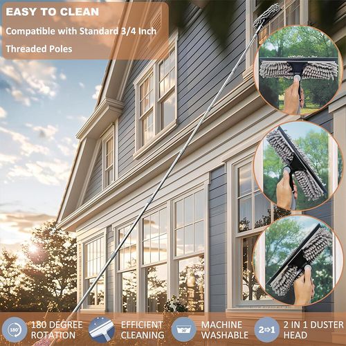 4.5M Telescopic Squeegee Cleaner Window Glass Cleaning Kit Extendable Pole Tool — image 9