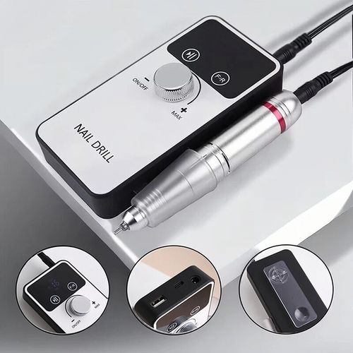 45000RPM Professional Electric Nail Drill Machine Rechargeable Nail File Polish — image 2