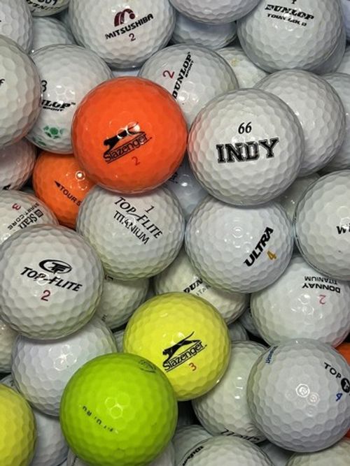 100 Golf Balls Mixed Grade Dunlop, Top Flight, Slazenger, Pinnacle, B/C Grade