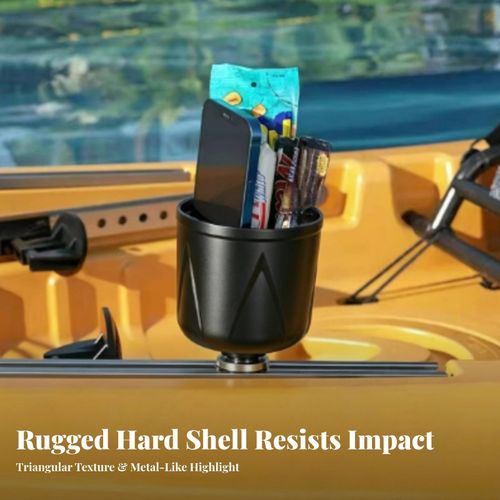 Kayak Cup Holder Universal Cup Holder with Clamp Mount Stable for Anglers — image 4