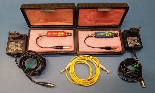 Stratos 1.48Gb/s HD-SDI Video Long Haul Fiber Optic Transmitter & Receiver pair.