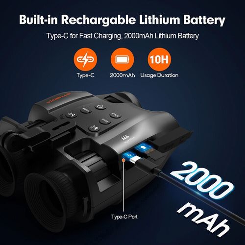Head Mounted Night Vision Goggles 5X Digital Zoom Binoculars IR Infrared Hunting — image 15