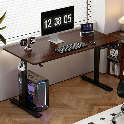 120CM Electric Height Adjustable Standing Desk Sit Stand Table For Home Office — image 2