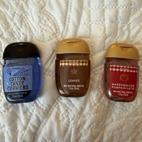 Bath & Body Works PocketBac Antibacterial Hand Sanitiser 29ml Set of 3 Autumn 