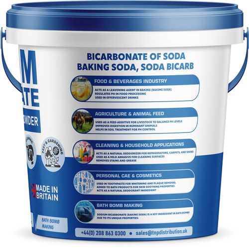 PSN Sodium Bicarbonate Baking Soda BI Carb Bath Bombs Fine Powder 1KG Bucket — image 2