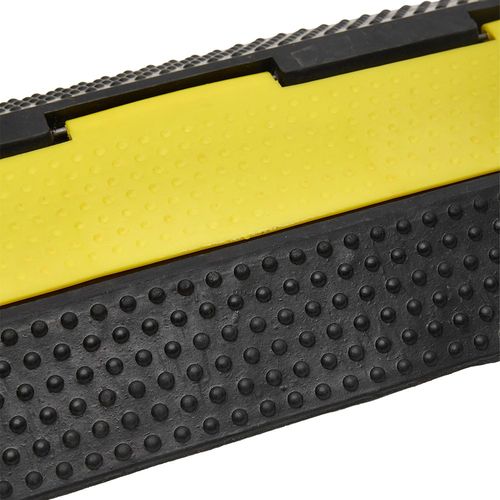 3Pcs 2-Cable Rubber Electrical Wire Cover 1M Cord Protector Ramp 11000lb Load — image 13
