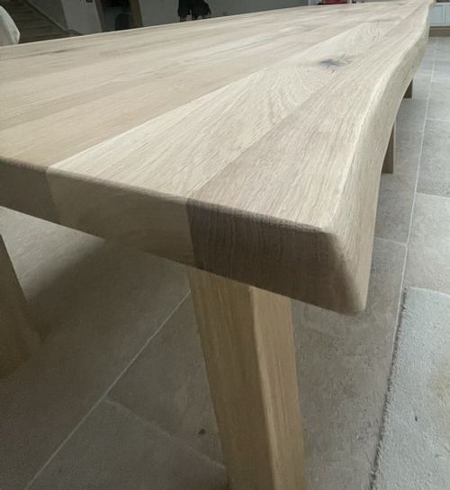Solid Oak Live Edge Slab 1500x800x40 Rustic Timber Board UK