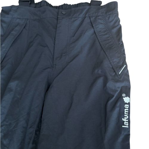 Vintage Lafuma Climaway Waterproof Ski Bib Pants Mens XL Black Pockets — image 2