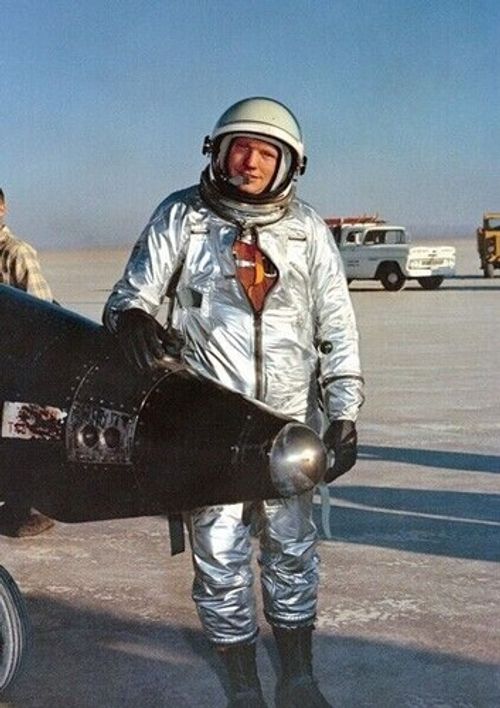 Neil Armstrong Unsigned 10" x 8" Photo - Standing next to X-15 Aircraft 8 *3343