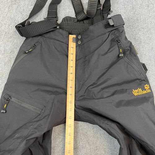 Jack Wolfskin Mens Ski Trousers Salopettes Bib Medium Black 32 32 Recco — image 8