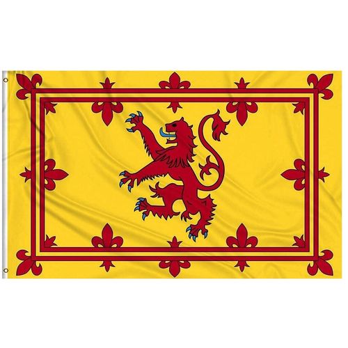 Rampant Lion Scottish Royal Banner of Scotland Rugby Football Flag Large 5x3ft — image 1