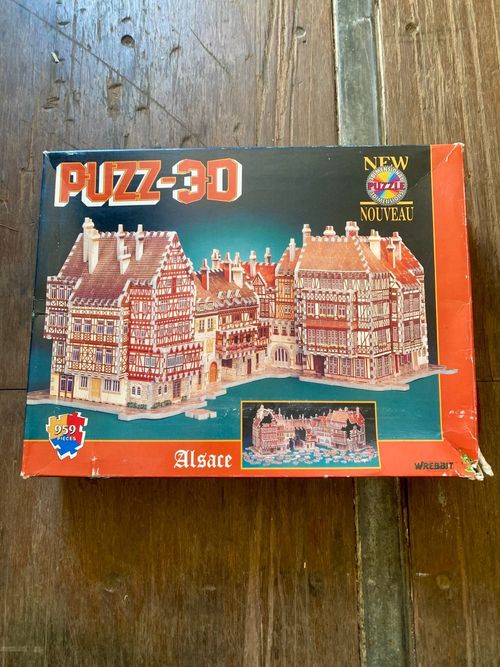 Wrebbit PUZZ 3D Alsace 959 Piece 3D Jigsaw Puzzle Vintage Complete Boxed — image 1