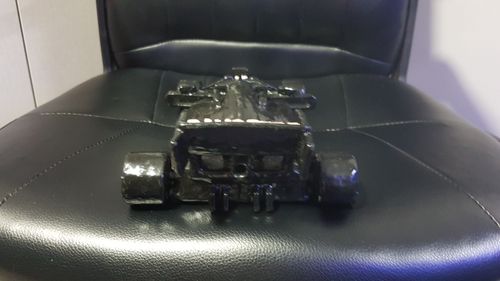 hand-sculpted Mercedes Formula 1 car, — image 5