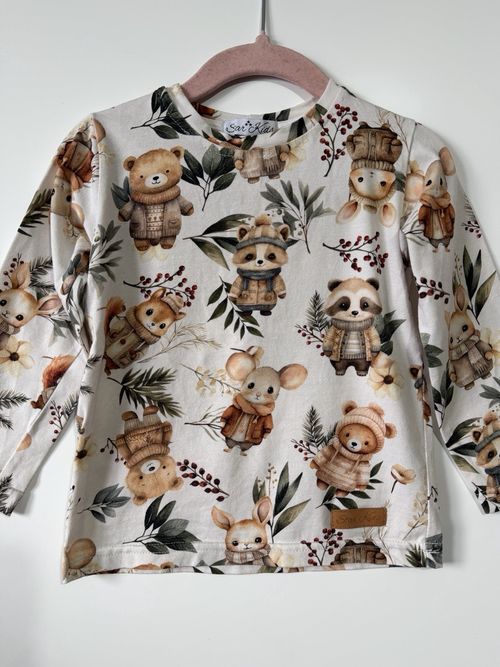 Star Kids Unisex Baby  Long Sleeve Top Autumn Animal Print Cotton Crew Neck 98 — image 3