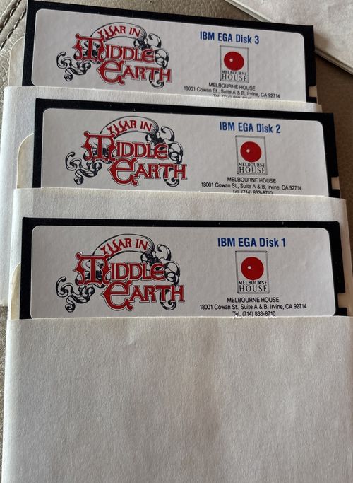Vintage computer game War In Middle Earth. 3 Disk Set & J.R.R. Tolkien’s Map — image 5