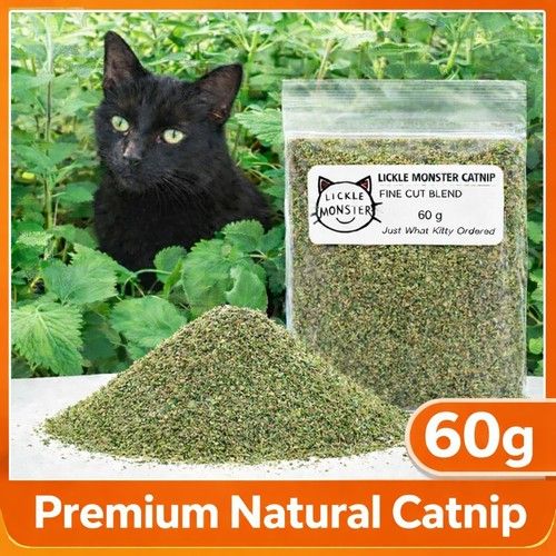 Large Catnip 60g – Extra Strong Natural Dried Catnip for Cats Cat Nip Refill