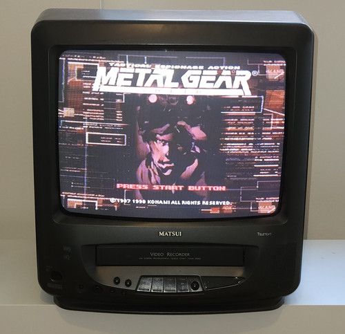 Matsui CRT And VHS Player  (Retro Gaming)