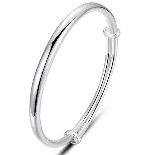 NEW Solid Sterling Silver 925 Expanding Baby Bangle