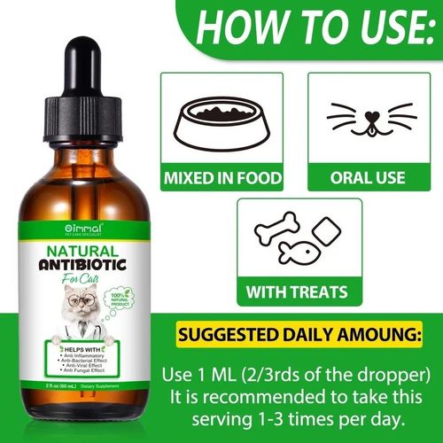 Natural Anti Biotic Drops for dogs Anti-Inflammatory 100% Immune System Support — image 5