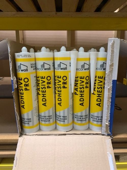 Panel Adhesive Pro x 12 PACK 310ml WHITE Kitchen and Bathrooms all Purpose Glue