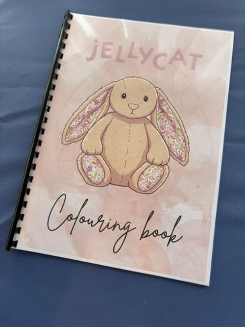 Jellycat Inspired Colouring Book - Pink