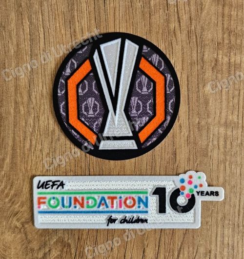 2025-2026 Europa League Patch Badge 2025 Final Details Tottenham Manchester Utd