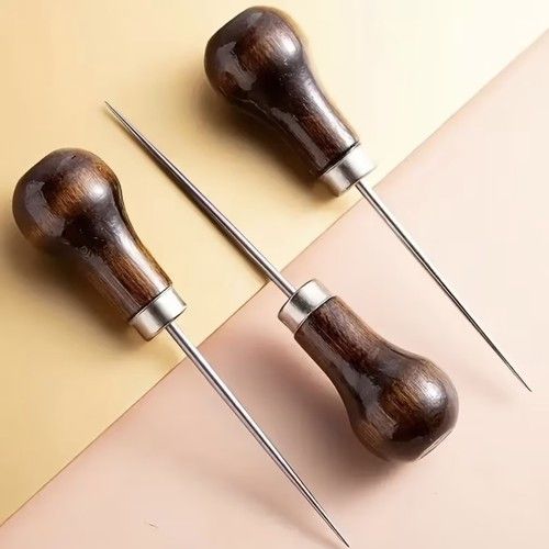 Leather Waxed Thread Stitching Needle Awl Repair Hand Tools For DIY Sewing Craft
