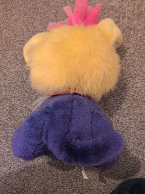 Vintage Barbie And The Rockers Dog Soft Toy 1986 Yellow And Purple Rare To Find — image 12