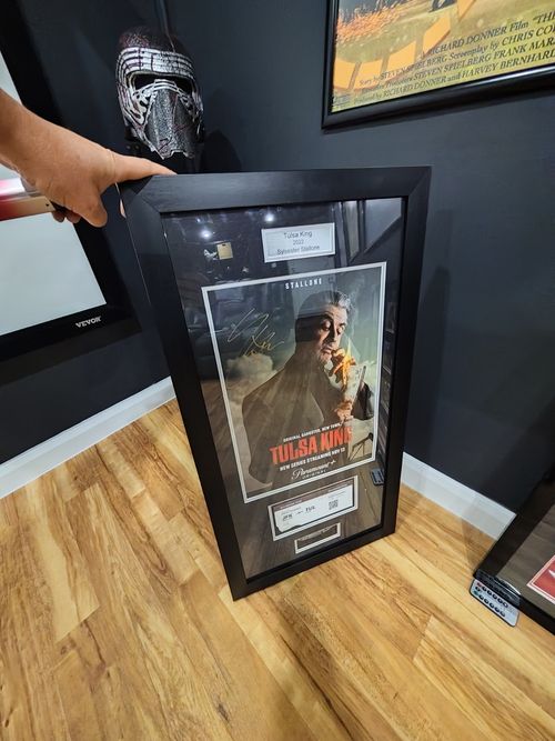 Sylvester Stallone Tulsa king Signed Display Authenticated With Ticket & Cutter — image 5