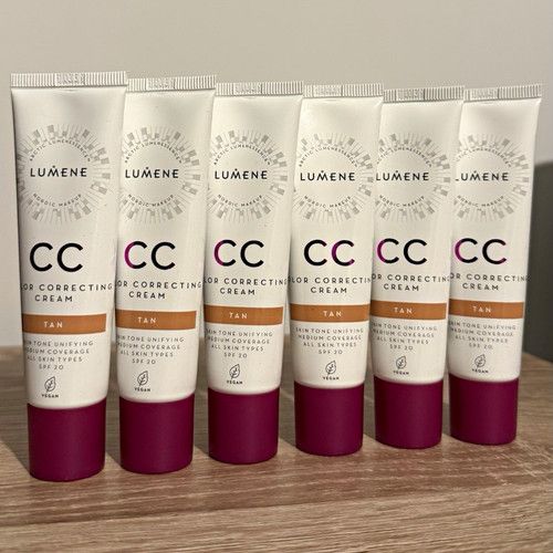 Lumene CC Cream Colour Correcting Cream Tan Shade SPF 20 x 6