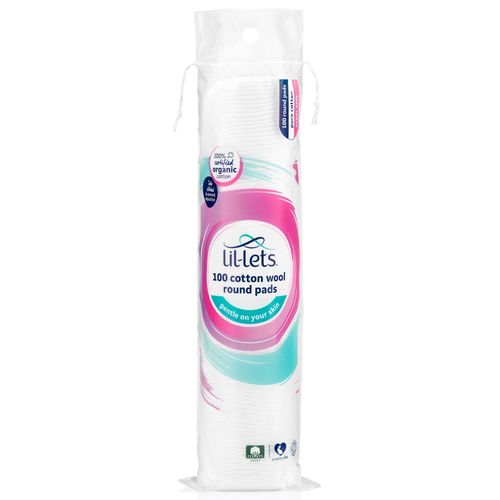 Lil-Lets Certified Organic Cotton Wool Round Pads 100 Count — image 6