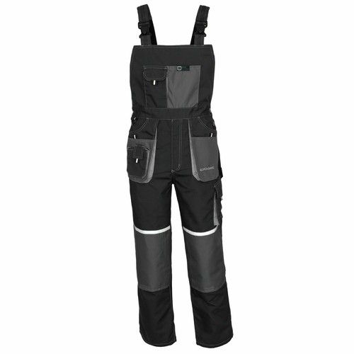 New Bib and Brace Dungarees Mens Multi-Pocket PR Cargo Heavy Duty Work Overalls