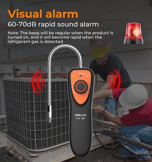 Elitech CLD-100 Refrigerant Halogen Leak Detector CFCs HCFCs HFCs HVAC Checker — image 3