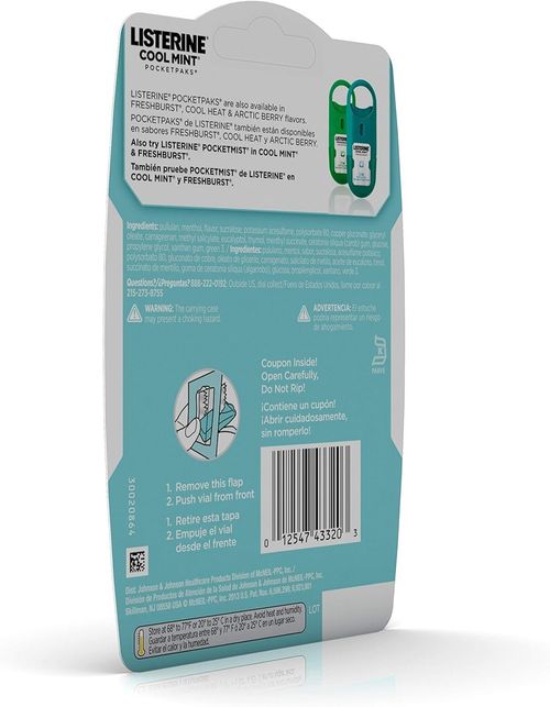Listerine Pocket Paks Cool Mint 72 Strips — image 10