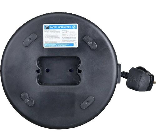 Extension Lead Reel 10m Cable - Heavy Duty 4 Socket 10A Cassette - Masterplug — image 18