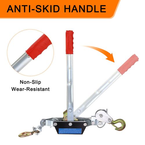 Come Along Winch,2 Ton Winch,Hand Cable Puller 1m/3.28FT Hand Power Cable Puller — image 4