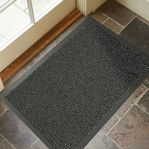 LARGE BARRIER DOOR MAT HEAVY DUTY NON SLIP RUBBER BACK KITCHEN HALLWAY FLOOR RUG — image 4