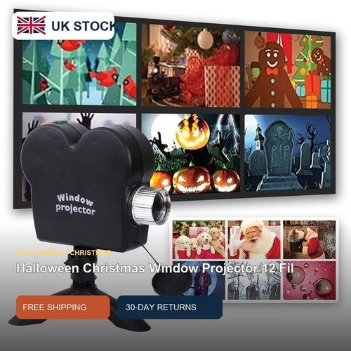 Halloween Christmas Window Projector 12 Movies 6 Halloween 6 Christmas