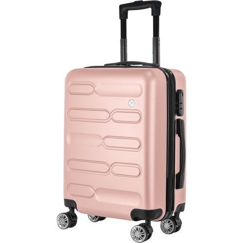 55cm Cabin Suitcase Lightweight Hardshell Carry On Luggage 4 Spinner Wheel Bag
