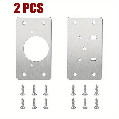 10x Hinge Repair Plate Cabinet Hinge Repair Brackets Kitchen Cupboard Door Kit